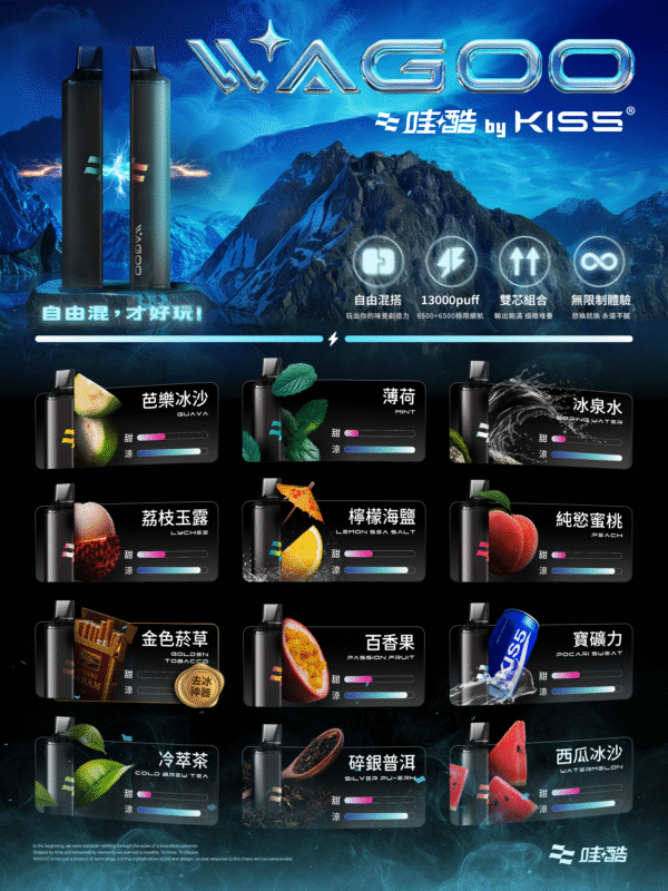 新品上市【WAGOO❣️哇酷拋棄式6500口❣️】by KIS5 的高端品牌 【滿10送1】